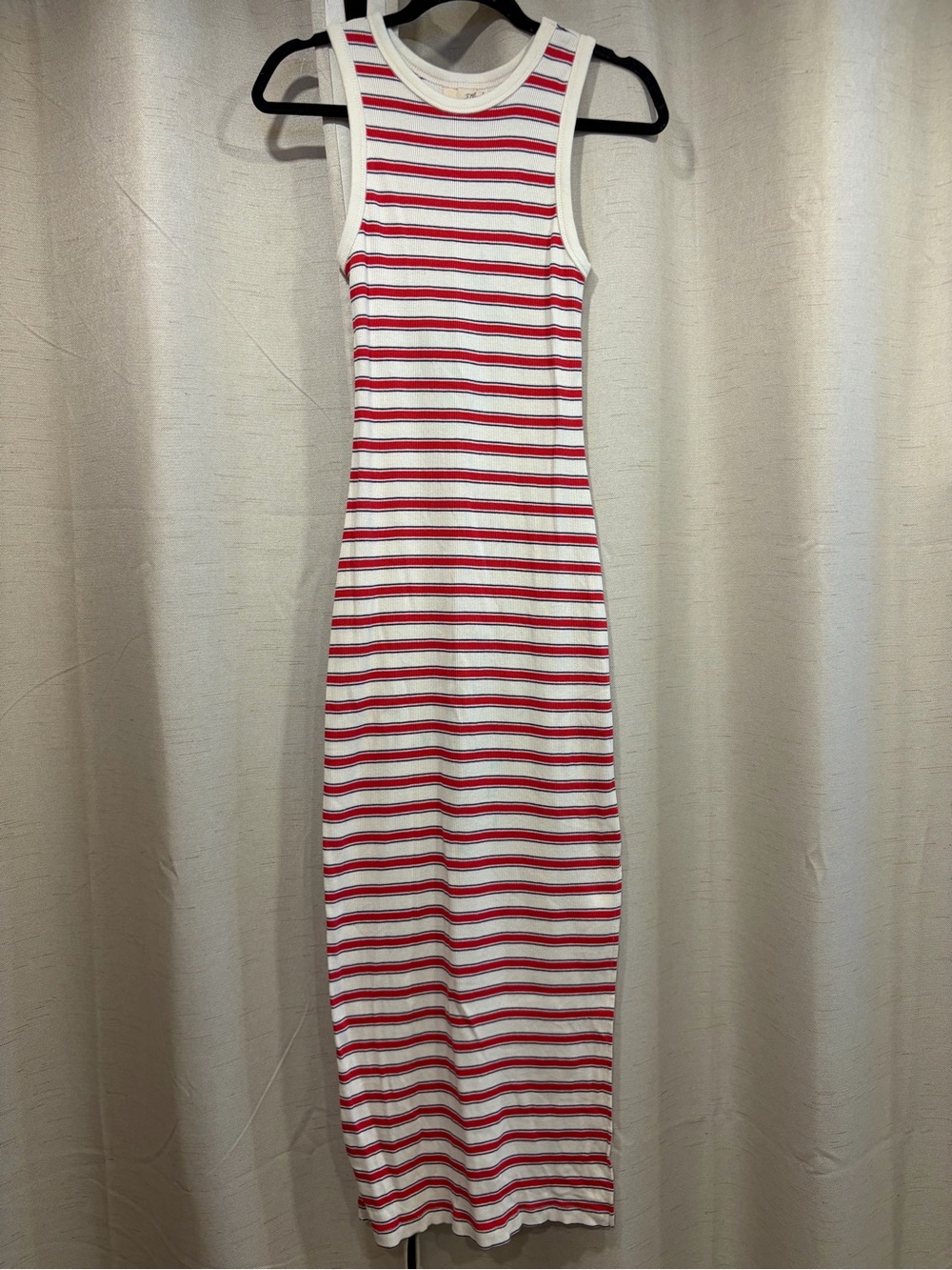 Universal Thread Striped Tank Maxi Dress in Red, White and Blue